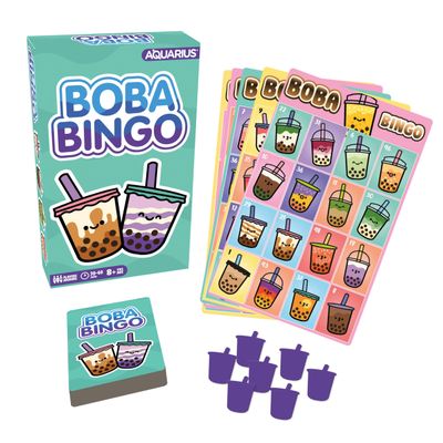 Aquarius Boba Bingo Family Bingo Game - Fun Family Party Game for Kids, Teens & Adults - Entertaining Game Night Gift - Officially Licensed Merchandise