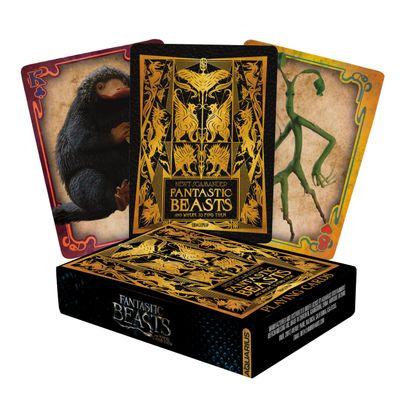 AQUARIUS Fantastic Beasts Playing Cards - Fantastic Beasts Themed Deck of Cards for Your Favorite Card Games - Officially Licensed Fantastic Beasts Merchandise & Collectibles
