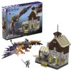 MEGA The Witcher Building Toys Set, Geralts Griffin Hunt with 1170 Pieces, 1 Micro Action Figure and Accessories, Adult Collectible view 1