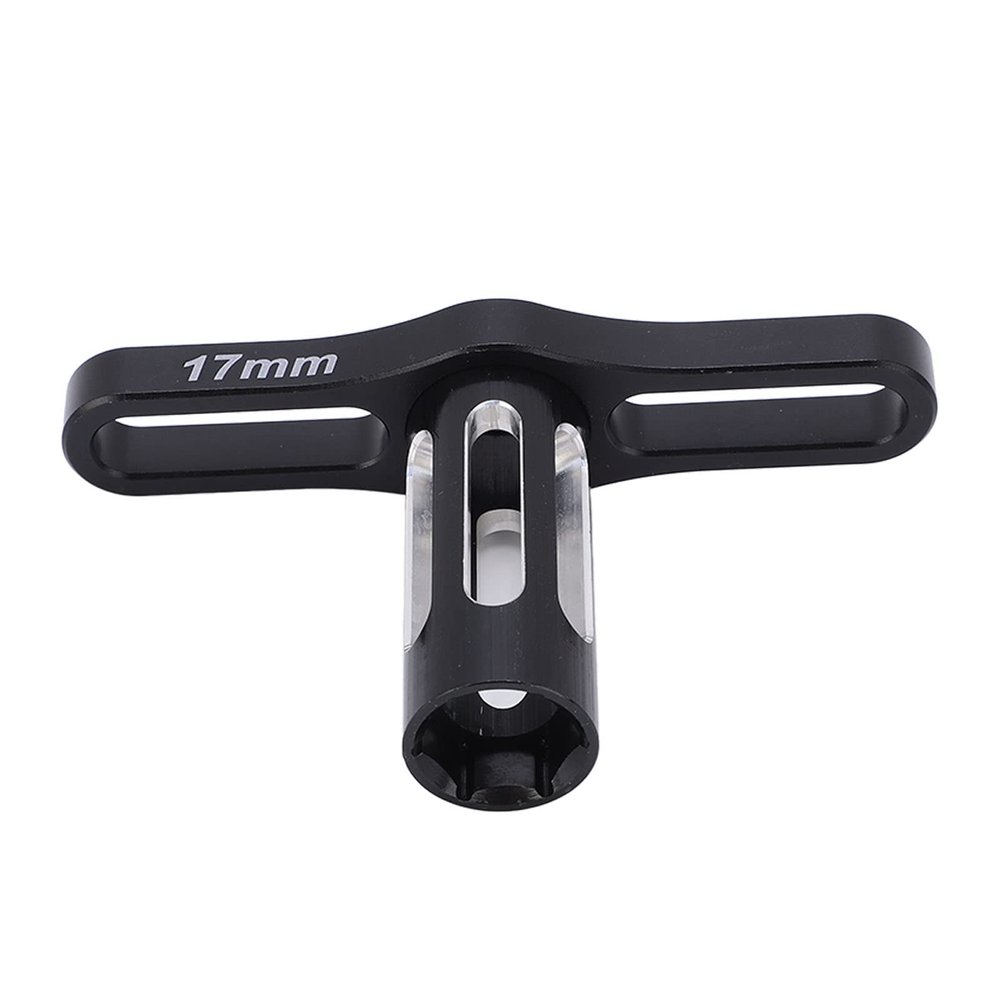 Dilwe RC Hex Nuts Sleeve Wrench, Aluminum Alloy 17mm Hex Sleeve Wrench for 1/8 1/10 RC Off Road Car Wheel RC Accessories