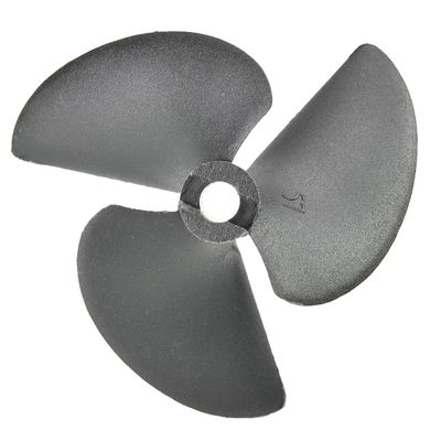 3Pcs Three Blade Propeller for Ship Model Rc Boat Propeller Model Black Plastic Positive Paddle 57mm Diameter 40mm Pitch 4.8mm Hole Dia, (Bettomshin)