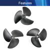 3Pcs Three Blade Propeller for Ship Model Rc Boat Propeller Model Black Plastic Positive Paddle 57mm Diameter 40mm Pitch 4.8mm Hole Dia, (Bettomshin) view 3