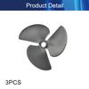 3Pcs Three Blade Propeller for Ship Model Rc Boat Propeller Model Black Plastic Positive Paddle 57mm Diameter 40mm Pitch 4.8mm Hole Dia, (Bettomshin) view 4