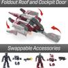 MEGA Halo Infinite Toy Building Sets, Banished Phantom Aircraft with 1214 Pieces, 4 Micro Action Figures and Accessories, for Collectors view 2