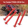 Dilwe 4pcs RC Dog Bone Drive Shaft, Aluminium Alloy RC Front and Rear Dog Bone RC Car Replacement Parts for TT02B 1/10 RC Car Parts(red) view 2