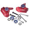 AIYIHOBBY Aluminum Alloy Front Caster Block & Steering Blocks kit with Ball Bearings Upgrade Parts for 1/10 2WD Slash, Stampede, Rustler, Replace 3632 3736(Red) view 1