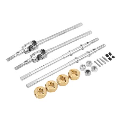 RC CVD Drive Shaft,Steel Front Rear Axle CVD Universal Drive Shaft Upgrade Parts for AXIAL SCX10 90046 90047 1/10 RC Car