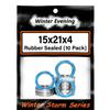 15x21x4mm | 6702-2RS (10 Rubber Sealed Bearings) view 2