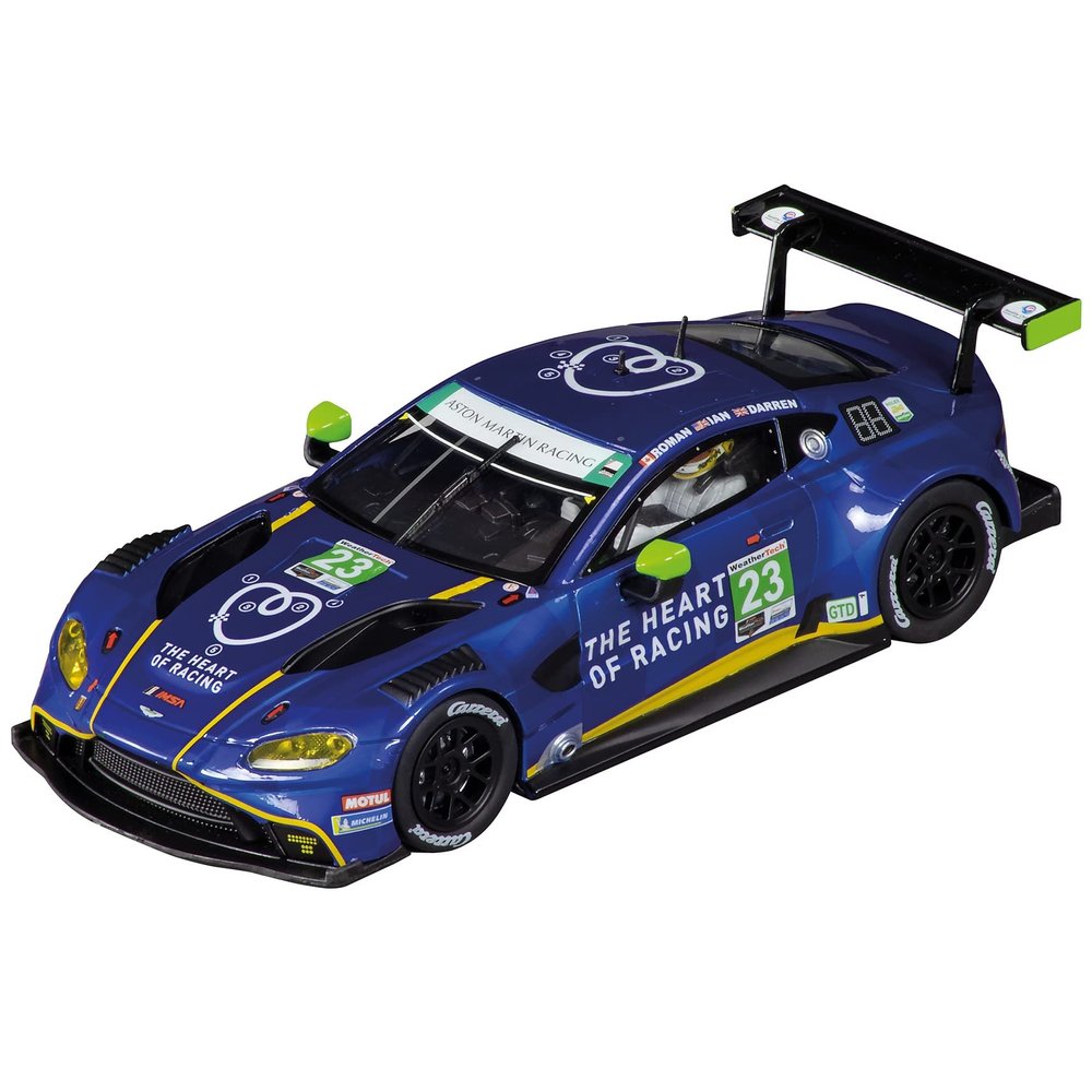 Carrera 27676 Aston Martin Vantage GT3 Heart of Racing No.23 1:32 Scale Analog Slot Car Racing Vehicle Evolution Slot Car Race Tracks