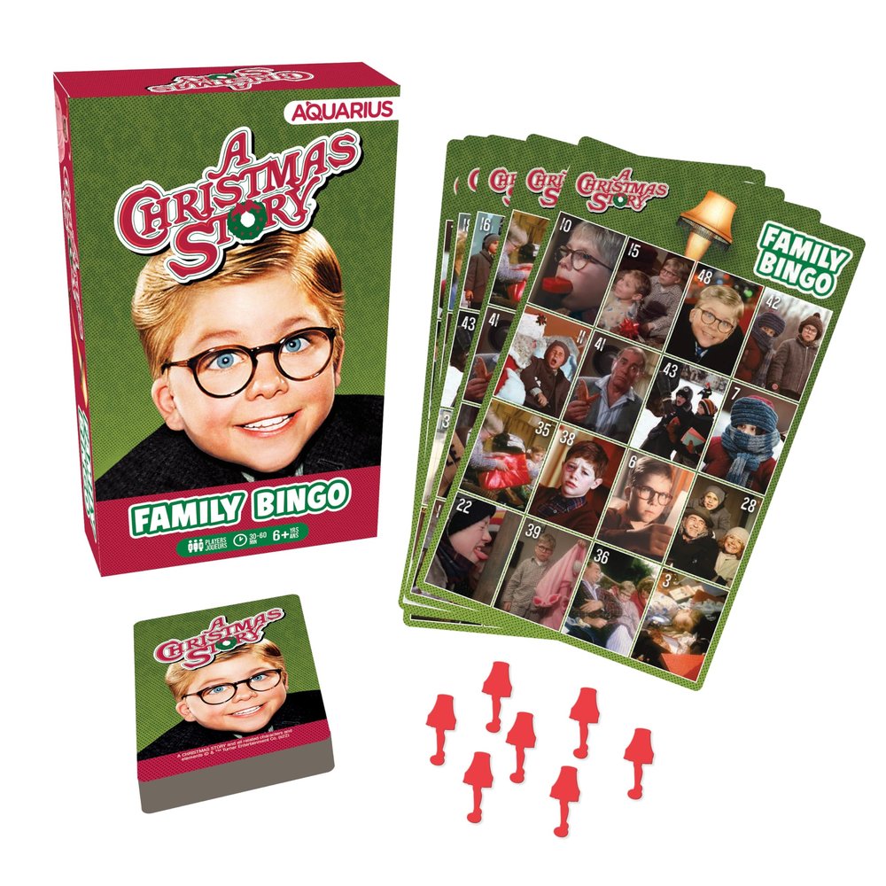 Aquarius Christmas Story Family Bingo Game - Fun Family Party Game for Kids, Teens & Adults - Entertaining Game Night Gift - Officially Licensed Merchandise