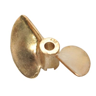 1Pcs Two Blade Propeller for Ship Model Rc Boat Propeller Model Golden Brass Positive Paddle 30mm Diameter 1.4 Pitch 3.18mm Hole Dia, (Bettomshin)