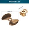 1Pcs Two Blade Propeller for Ship Model Rc Boat Propeller Model Golden Brass Positive Paddle 30mm Diameter 1.4 Pitch 3.18mm Hole Dia, (Bettomshin) view 2