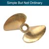 1Pcs Two Blade Propeller for Ship Model Rc Boat Propeller Model Golden Brass Positive Paddle 30mm Diameter 1.4 Pitch 3.18mm Hole Dia, (Bettomshin) view 4