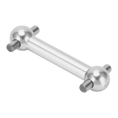 Dog Bone Shaft, 4PCS Aluminum Alloy Dog Bone Drive Shaft Set for TT01 TT02 RC Car Upgrade Parts(Silver)