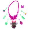 Baby Alive Glo Pixies Minis Carry n Care Necklace, Rose Blossom, 3.75-Inch Pixie Doll Toy with Doll Carrier and Nurturing Charm Necklace view 1