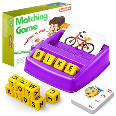 HahaGift Toddler Girl Toys Age 3 4 5 6 7Matching Letter Game Preschool Learning Educational Toys for Kids 3-8 Year Old Boys Girls, Best Christmas Birthday Toy Gift for 3 4 5 Years Old Kindergartener