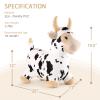 INPANY Bouncy Cow Farm Animal Hopper Toys, Toddler Plush Bouncing Inflatable Bouncer, Ride on Hopping Horse, Indoor Outdoor Cowboy Rodeo Birthday Party Decorations Gifts for 2 3 4 Year Old Girls Boys view 3
