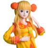 Proudoll 1/3 BJD Doll 60cm 24in Ball Jointed SD Dolls 21 Joints Move PVC DIY Doll Customized Girl Action Figures Golden Lilly + Wig + Dress + High-Heeled Shoes + Basic Makeup view 1