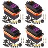 DaFuRui 4Pack MG996R Servo Motor55g Metal Gear Torque MG996R Digital Servo Motor for Arduino Futaba JR RC Helicopter Car Boat Robot view 1