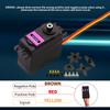 DaFuRui 4Pack MG996R Servo Motor55g Metal Gear Torque MG996R Digital Servo Motor for Arduino Futaba JR RC Helicopter Car Boat Robot view 4