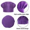 TopTie Custom Kids Apron and Chef Hat Set, Adjustable Cotton Child Cooking Kitchen Apron, S-XXL-Purple-M view 3