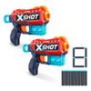XSHOT Excel Double Kickback (6 Shooting Targets + 8 Darts) Blaster Combo Pack by ZURU, XSHOT Red Foam Dart Blaster, Toy Blaster, Compact, Toys for Kids, Teens, Adults (Red) view 1