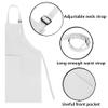 TopTie Custom Kids Apron and Chef Hat Set, Adjustable Cotton Child Cooking Kitchen Apron, S-XXL-White-S view 4