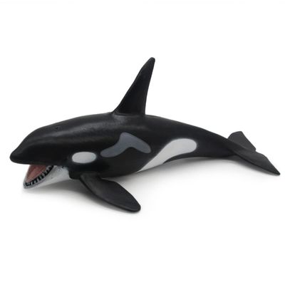 Wei Long Killer Whale Toy Model Figure - Miniature Figure - Sea Animal - Birthday Gift - Plastic - 3.9 x 2.95 x 2.95 inches