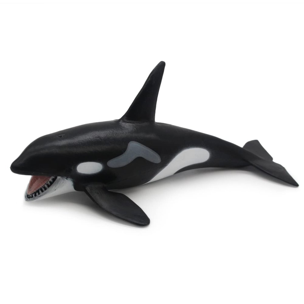 Wei Long Killer Whale Toy Model Figure - Miniature Figure - Sea Animal - Birthday Gift - Plastic - 3.9 x 2.95 x 2.95 inches