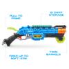 XSHOT Dino Attack Claw Hunter (24 Darts + 4 Shooting Targets) by ZURU, XSHOT Blue Foam Dart Blaster, Toy Blaster, Shotgun Style, Twin Barrel, Dinosaur Design Toys for Boys, Kids, Teens (Blue) view 4