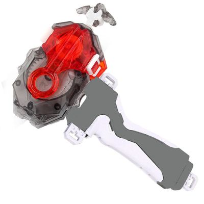 DYT Battling Tops Burst B-184 Custom Bey Launcher LR Left Right Spin DB Layer System , B-11 Grip Metal Fusion Starter String Strong Spinning Top Toys Accessories (Grey)