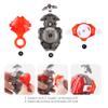 DYT Battling Tops Burst B-184 Custom Bey Launcher LR Left Right Spin DB Layer System , B-11 Grip Metal Fusion Starter String Strong Spinning Top Toys Accessories (Grey) view 2