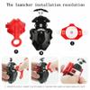 DYT Battling Tops Burst B-184 Custom Bey Launcher LR Left Right Spin DB Layer System , B-11 Grip Metal Fusion Starter String Strong Spinning Top Toys Accessories (Black) view 3