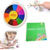 Maedack Funny Finger Painting Kit - Educational Tool Kit Mud Painting Kids Washable Finger Paint Finger Drawing Toys DIY Painting Crafts 12 Colors with Painting Book view 1