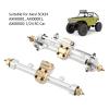 RC Front Rear Axle Assembly,Durable Metal Front and Rear Axle Assembly Upgrade Parts for AXIAL SCX24 1/24 RC Car(Silver) view 2