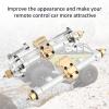 RC Front Rear Axle Assembly,Durable Metal Front and Rear Axle Assembly Upgrade Parts for AXIAL SCX24 1/24 RC Car(Silver) view 3