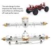 RC Front Rear Axle Assembly,Durable Metal Front and Rear Axle Assembly Upgrade Parts for AXIAL SCX24 1/24 RC Car(Silver) view 4
