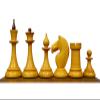 1950's Soviet Latvian Reproduced Weighted Chess Set in Ebonised Boxwood & Antiqued Boxwood- Russian USSR Weighted Chess Pieces Only|4.1" King view 3