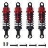 4Pcs ShareGoo RC Shock Absorber Damper 55mm Shocks Assembled Compatible with WLtoys A959 969 A979 K929 1/18 RC Car (Red) view 1