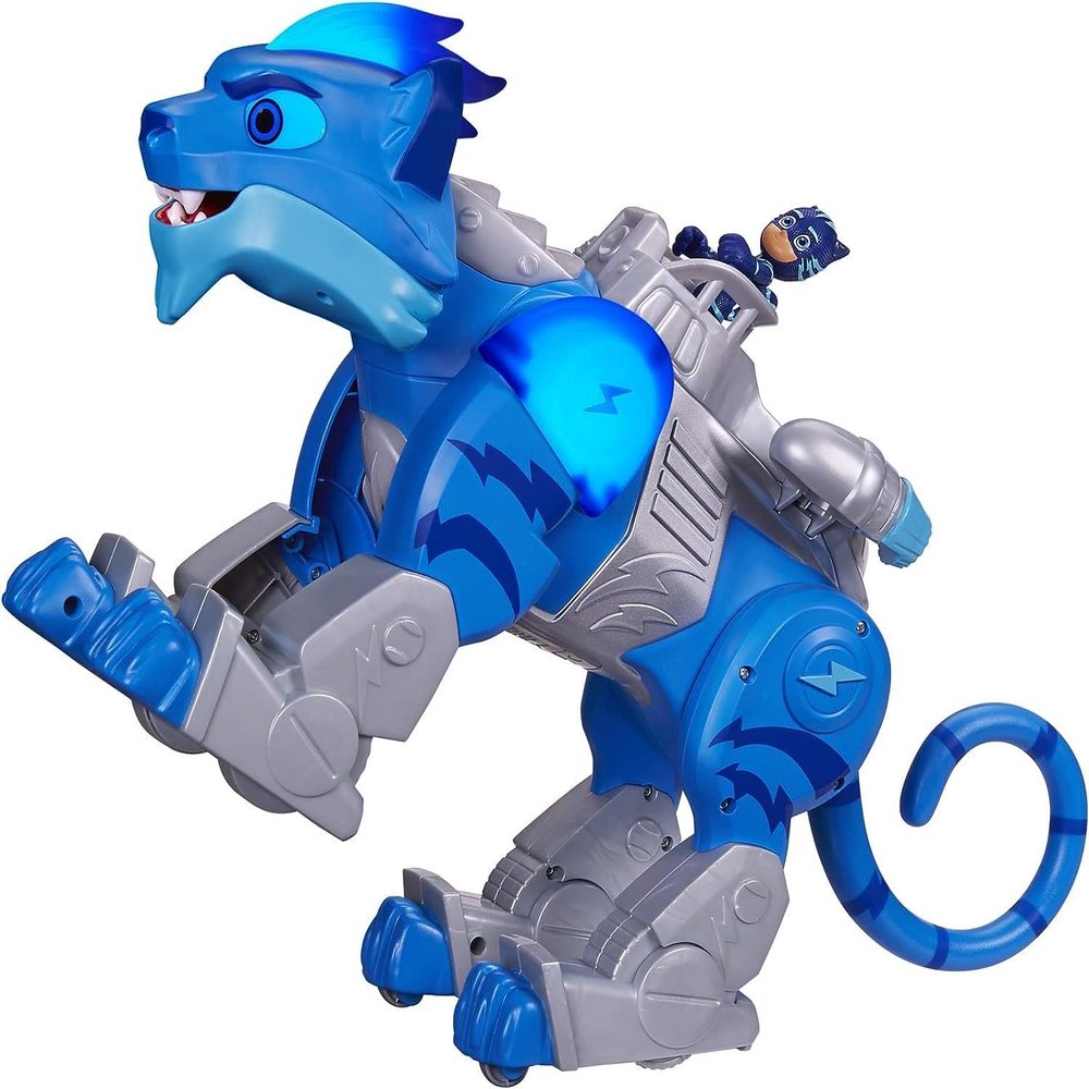 Hasbro PJ Masks Animal Power Charge and Roar Power Cat Interactive Toys with 20+ Lights and Sounds, Preschool Superhero Toys for 3 Year Olds and Up