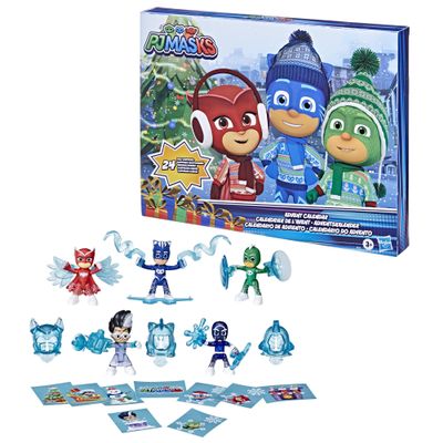 PJ Masks Kids Advent Calendar, 24 Daily Surprise Toys Including PJ Masks Action Figures, Accessories, and Stickers, Countdown Calendar, Ages 3 and Up