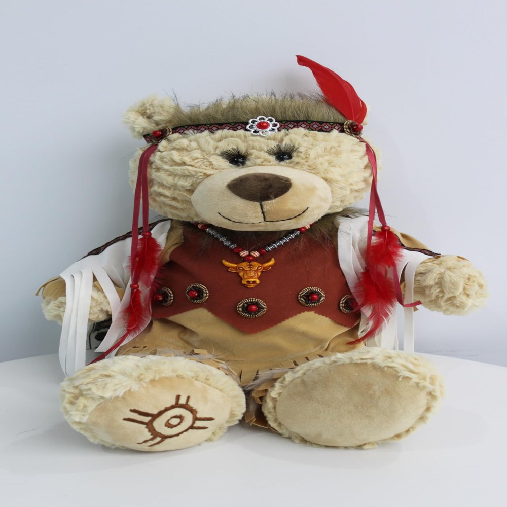 KINNEX COLLECTIONS SINCE 1997 16" Collectible Native American (Indian) Teddy Bear db16832-2