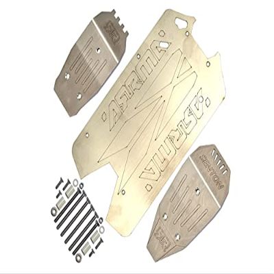 ARRMA SENTON V3 3S BLX BRUSHLESS SHORT COURSE Stainless Steel Main Chassis With Bumper (Hollow Version) - 24pcs set - GPM MASVZSP1A [MASVZSP1A]