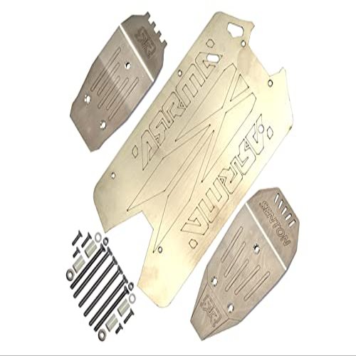 ARRMA SENTON V3 3S BLX BRUSHLESS SHORT COURSE Stainless Steel Main Chassis With Bumper (Hollow Version) - 24pcs set - GPM MASVZSP1A [MASVZSP1A]