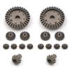 Replacement Part For 16pcs Metal Differential Gear Tooth Rear Drive Shaft For 1/12 12428 12423 RC Car Truck Parts Accessories - (Color: Dark Grey) view 1