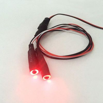 Replacement Part For 1/10 RC Car Accesories Night Front LED Lights With Switch Inner Red Color Outer White Color 2PCS/SET
