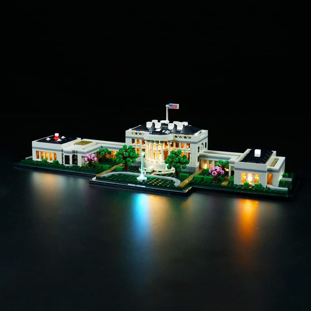 Brick Shine GC Light kit for The White House 21054(Model Set is not Included) (Classic Version)