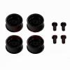 Replacement Part For 4pcs Mini 4WD Racer Parts Homemade Learning Four-wheel Drive Accessories Medium-Diameter Aluminum Alloy Wheels 94992C - (Color: Black) view 1