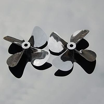 Replacement Part For Model Tugboat RC Fishing Ship Propellers Accessories 50mm 55mm 60mm High Hardness CW CCW Pad PC 4-Blades Propeller - (Color: 55mm Ccw)