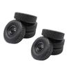 Replacement Part For 8pcs Black Wheel Tire Upgrade Parts For 1/16 B14 C24 Military Truck RC view 1